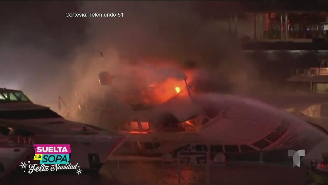 Marc Anthony pierde su yate de 7 millones en feroz incendio Marc Anthony pierde su yate de 7 millones en feroz incendio