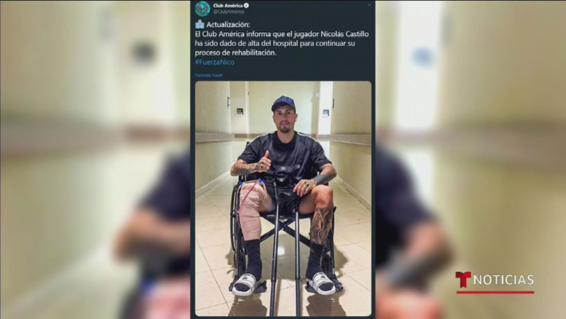 El futbolista Nico Castillo recibió el alta médica y continuará su rehabilitación El futbolista Nico Castillo recibió el alta médica y continuará su rehabilitación
