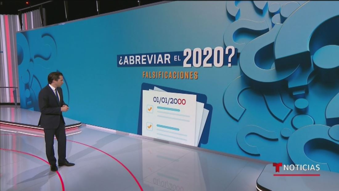 La abreviación del año 2020 podría facilitar el fraude La abreviación del año 2020 podría facilitar el fraude