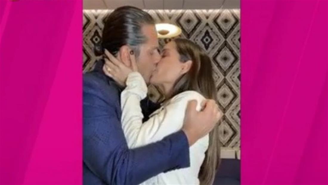 Carmen Villalobos y Gregorio Pernía estremecen las redes con un beso Carmen Villalobos y Gregorio Pernía estremecen las redes con un beso