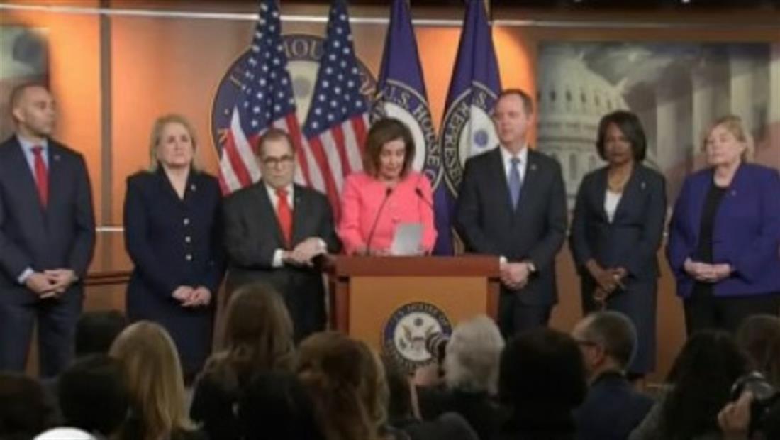 Cámara de Representantes presenta al Senado cargos contra Donald Trump Cámara de Representantes presenta al Senado cargos contra Donald Trump