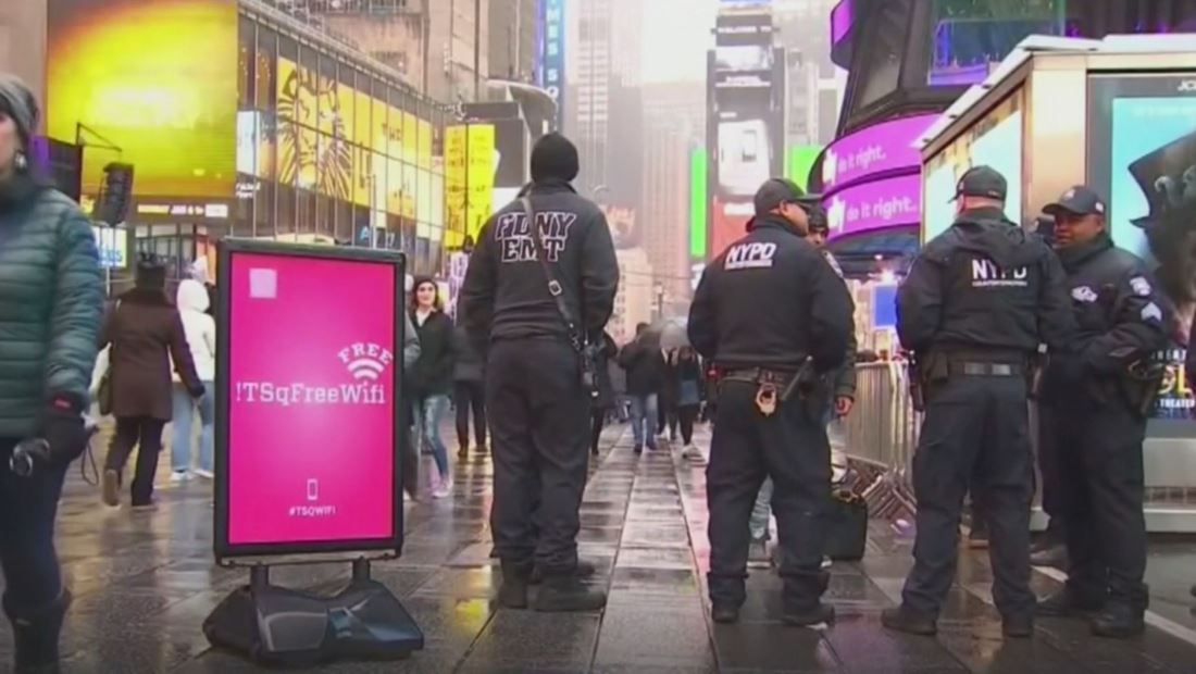 Aumentan las medidas de seguridad en Times Square para darle la bienvenida al 2020 Aumentan las medidas de seguridad en Times Square para darle la bienvenida al 2020