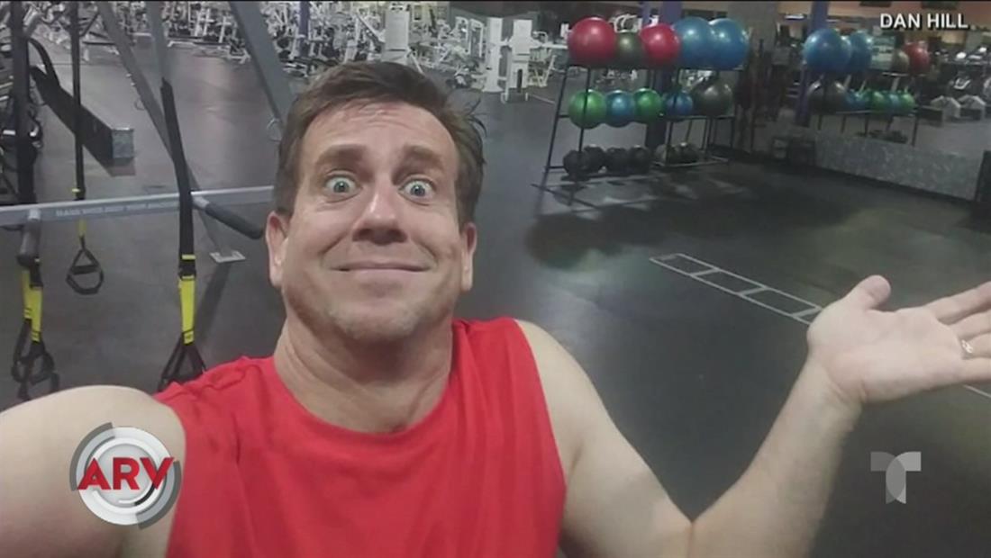 Hombre se queda encerrado en gimnasio y las imágenes se hacen virales Hombre se queda encerrado en gimnasio y las imágenes se hacen virales