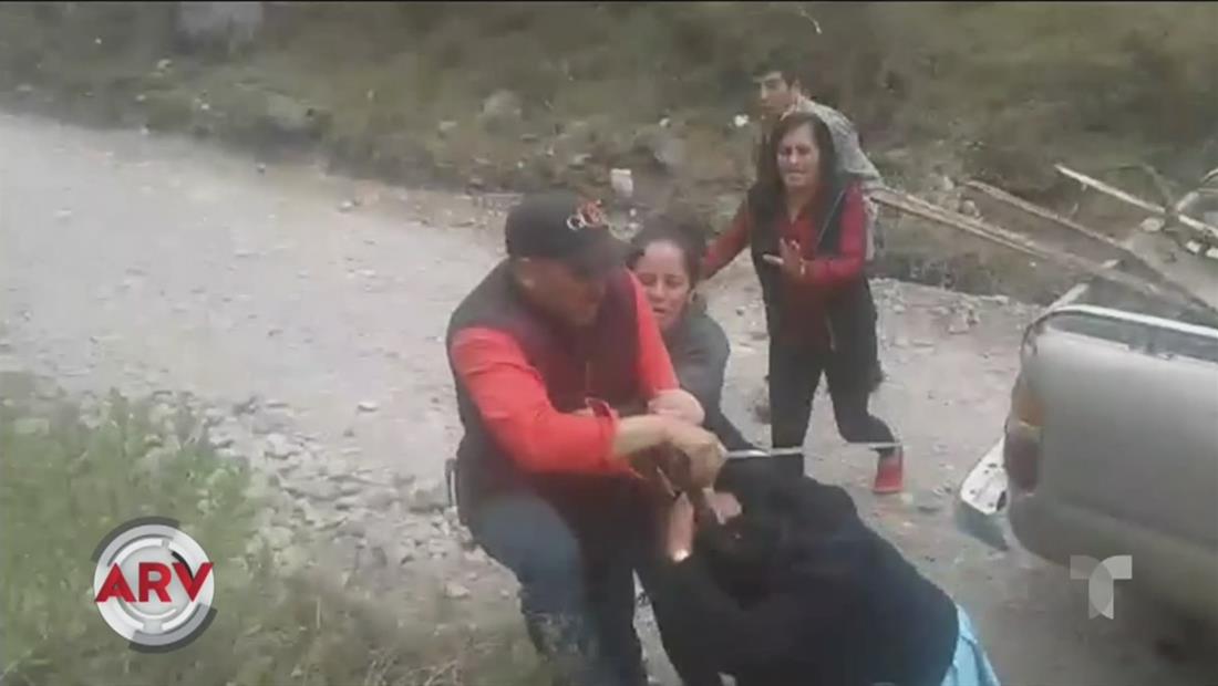 Capturan en video a un hombre que le cayó a machetazos a su familia Capturan en video a un hombre que le cayó a machetazos a su familia