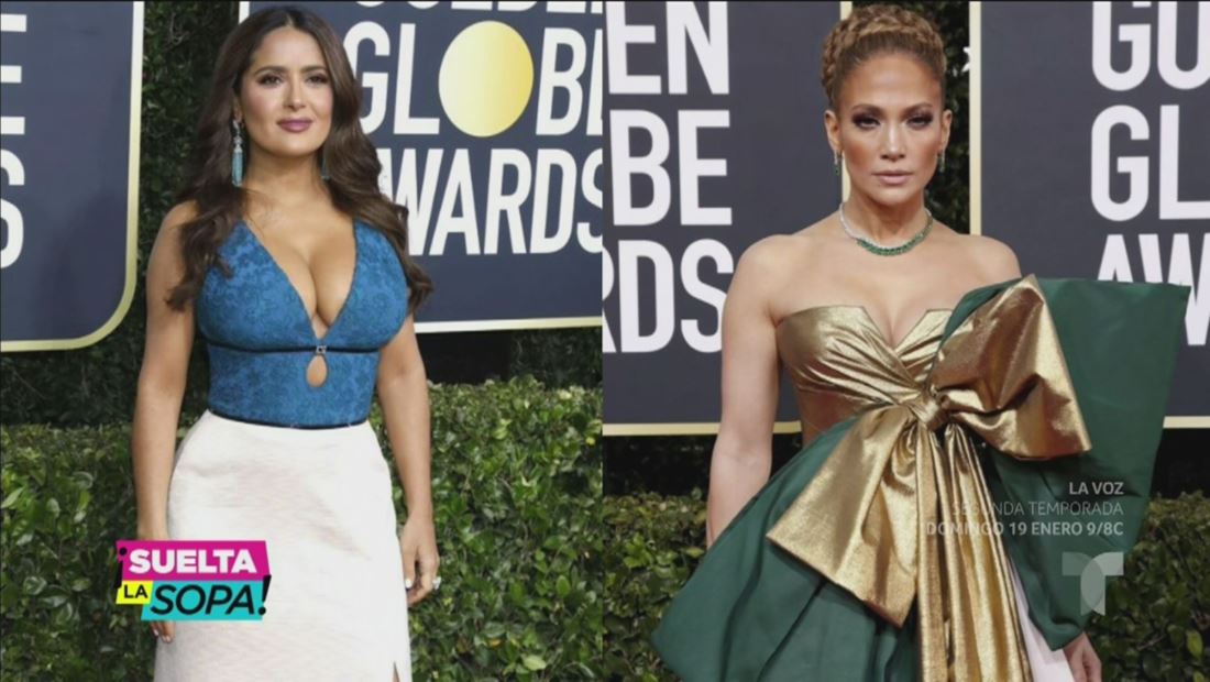 Jennifer Lopez y Salma Hayek dieron de qué hablar en los Golden Globes Jennifer Lopez y Salma Hayek dieron de qué hablar en los Golden Globes