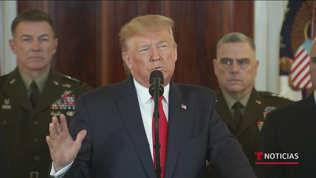 Trump baja el tono y evita una escalada militar con Irán Trump baja el tono y evita una escalada militar con Irán